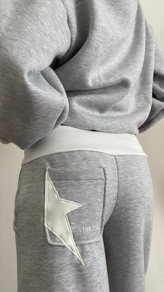 Slower days joggers in grey