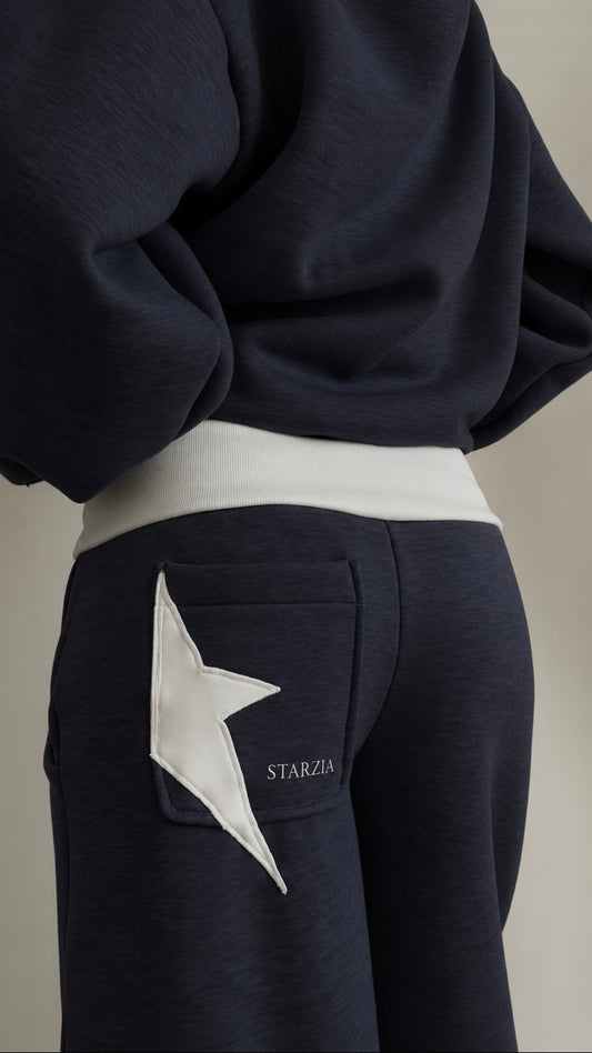 Slower days joggers in dark navy