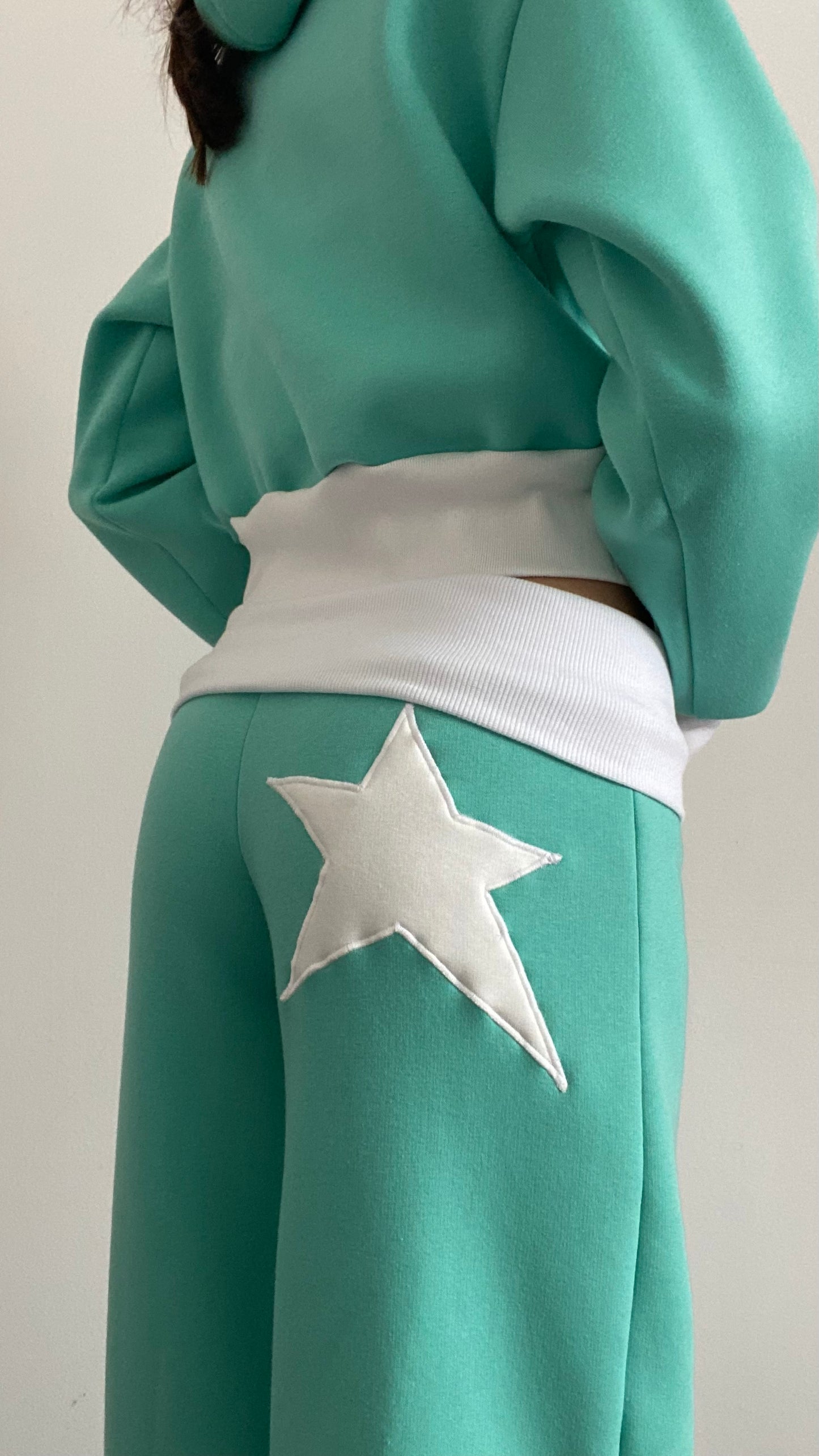 Starzia star joggers in teal