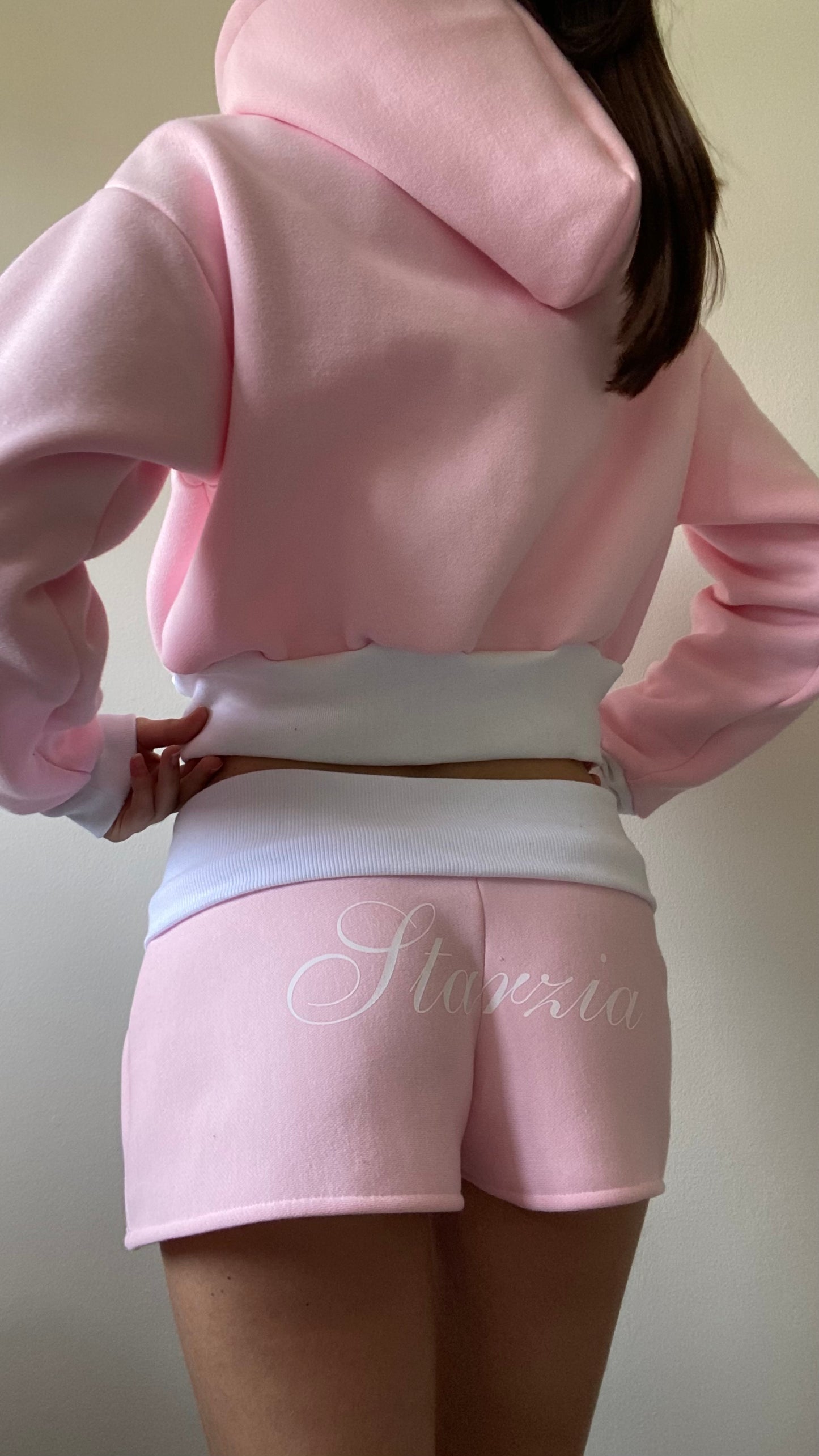 Starzia foldover shorts in pink
